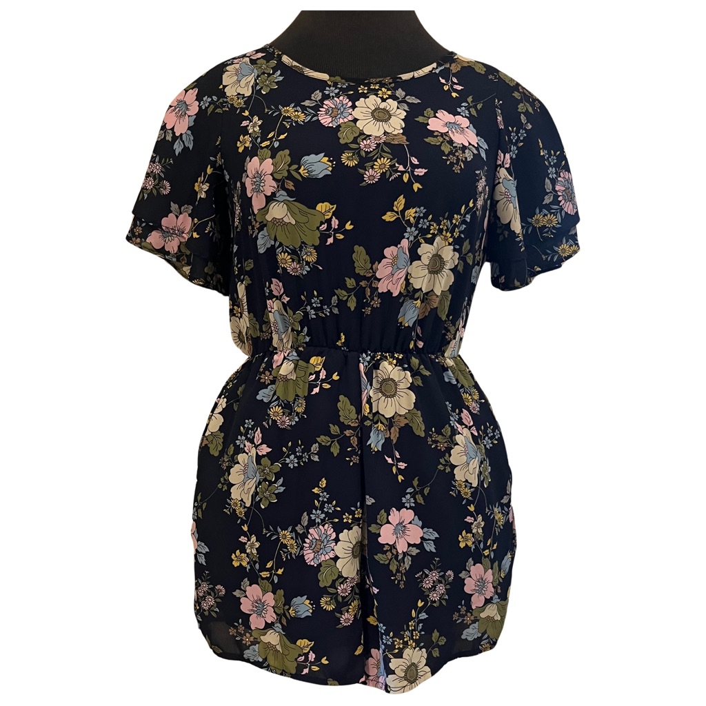 Sienna Sky Floral Romper Xs
